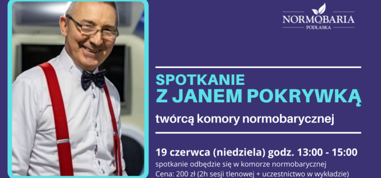 Dr Jan Pokrywka po raz pierwszy w Białymstoku - wykład w naszej komorze normobarycznej!